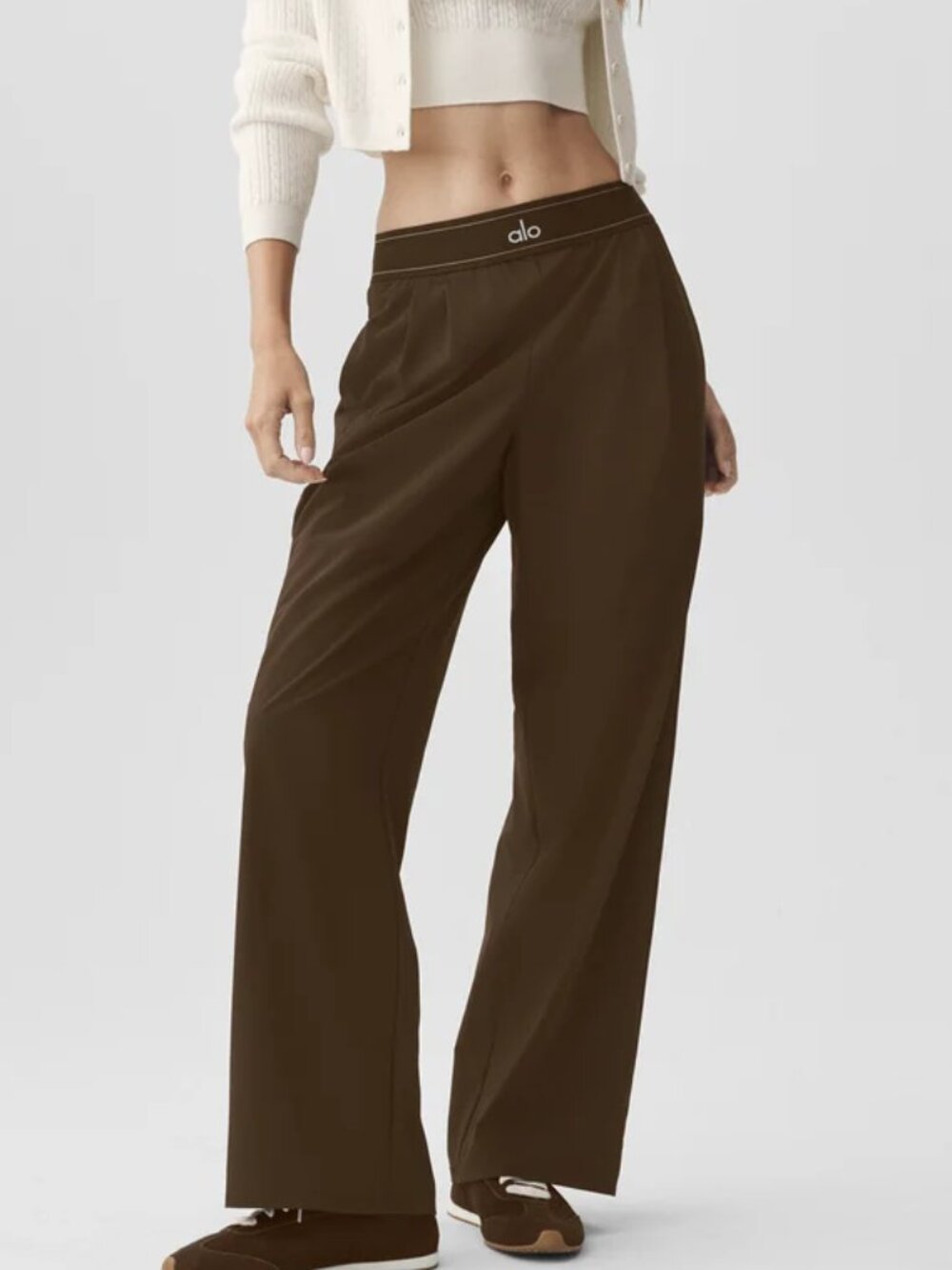 Alo Yoga Suit Up Trousers Espresso Regular 30" Inseam🚀Quick Ship Guarantee🤗
